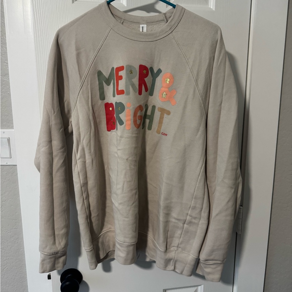 Bella Canvas Beige Crewneck Sweater